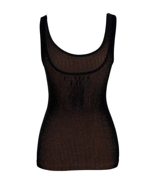 Nagnata AVIKA RIB TANK BLACK | NUDE