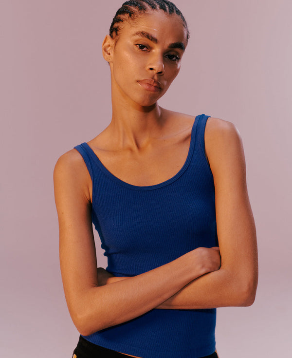 Nagnata AVIKA RIB TANK BLUE | AZURE BLUE