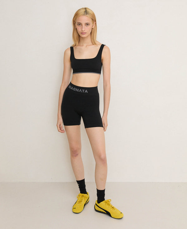 Nagnata BALLET WOOL MINI SHORT BLACK