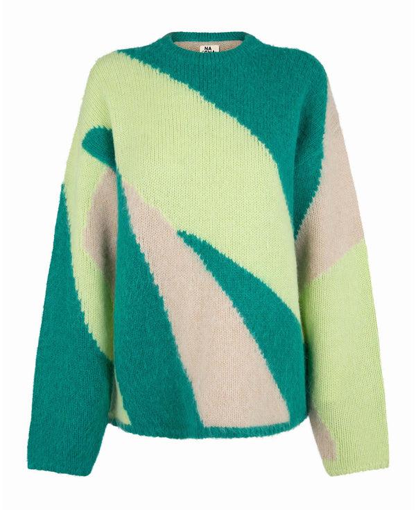nagnata BOWIE SWEATER EMERALD