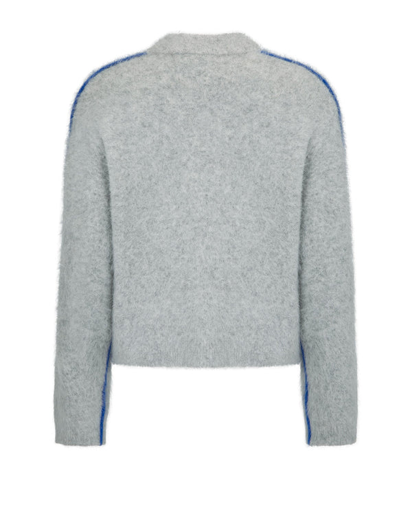 Nagnata BRUSHED ALPACA CARDIGAN GREY MARL