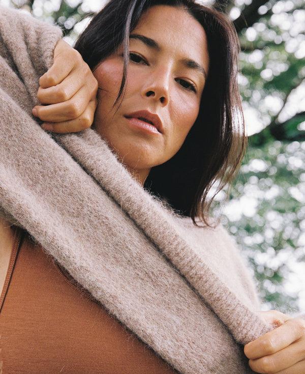 Nagnata BRUSHED ALPACA SWEATER ALPINE