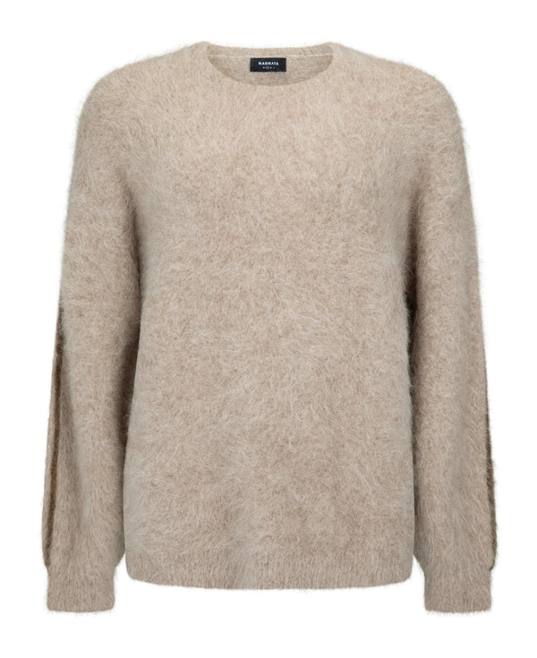 nagnata BRUSHED ALPACA SWEATER ALPINE