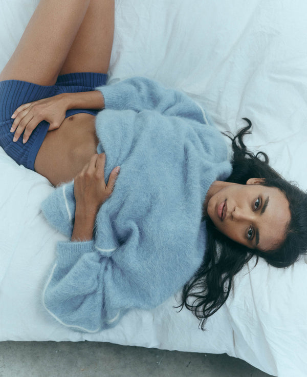 Nagnata BRUSHED ALPACA SWEATER MIST