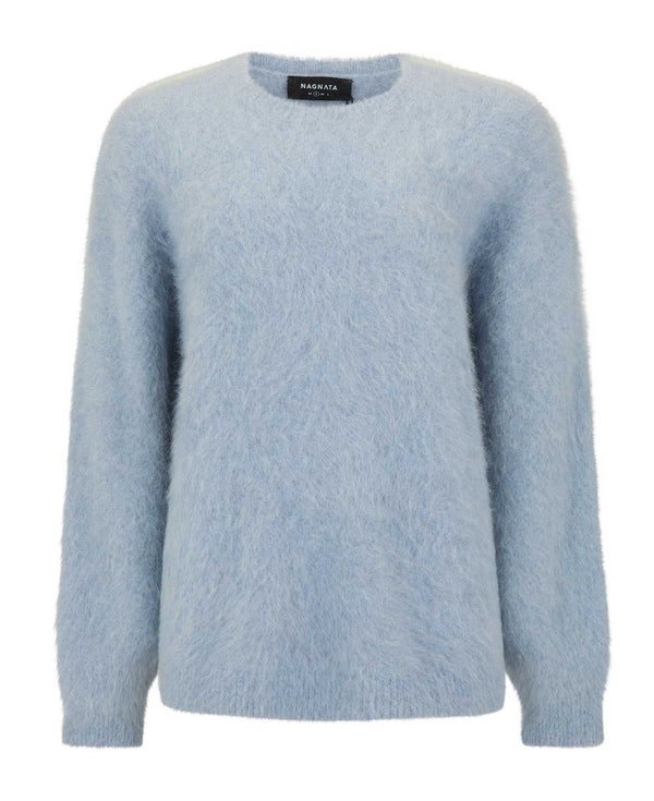 nagnata BRUSHED ALPACA SWEATER MIST