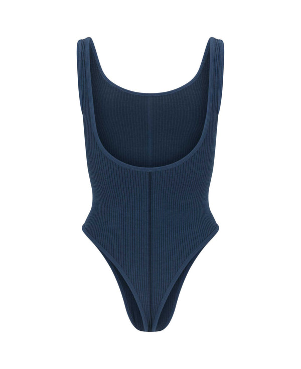 Nagnata CLASSIC WOOL BODYSUIT DENIM