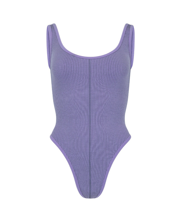 nagnata CLASSIC WOOL BODYSUIT IRIS
