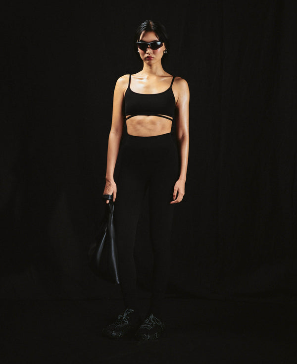 Nagnata CLASSIC WOOL RIB LEGGING BLACK