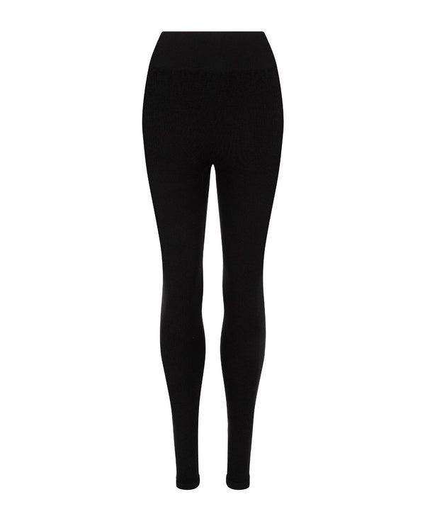 nagnata CLASSIC WOOL RIB LEGGING BLACK