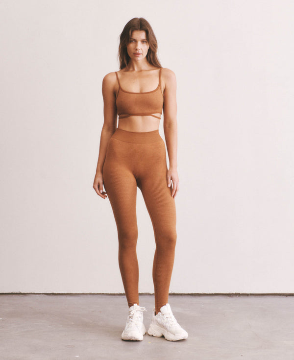 Nagnata CLASSIC WOOL RIB LEGGING SPICE