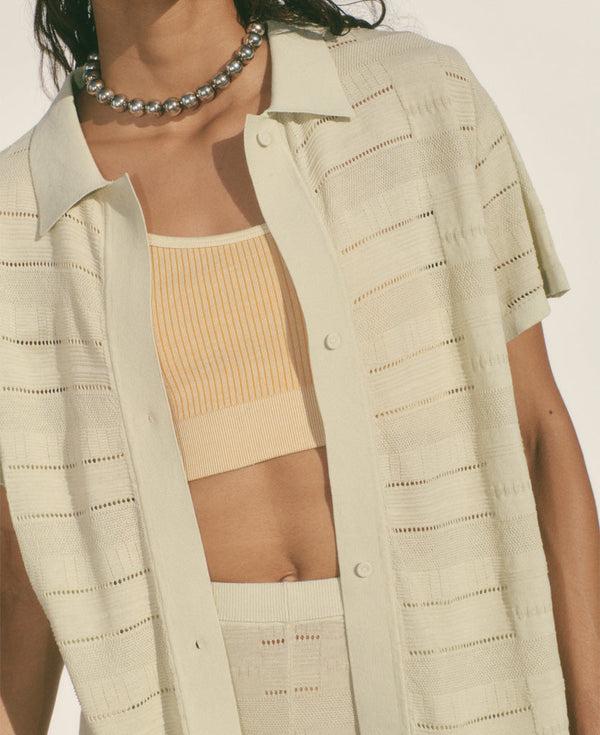 Nagnata ELLIPTIC CROP PISTACHIO | MARIGOLD