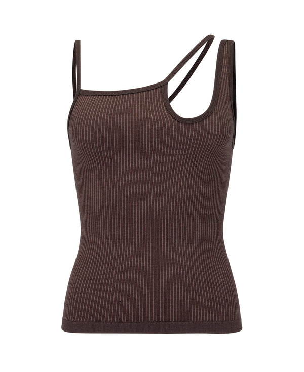 nagnata ELLIPTIC TANK CHOCOLATE | CLOVE