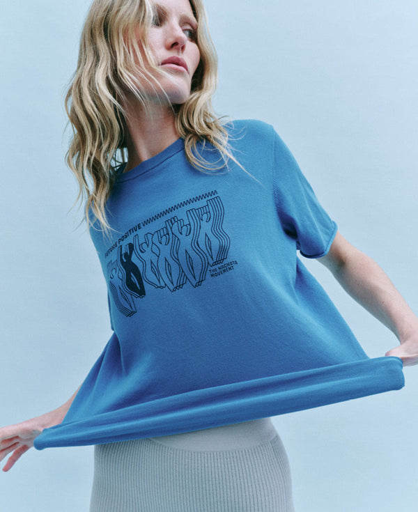 Nagnata FUTURE POSITIVE ORGANIC TEE ULTRAMARINE