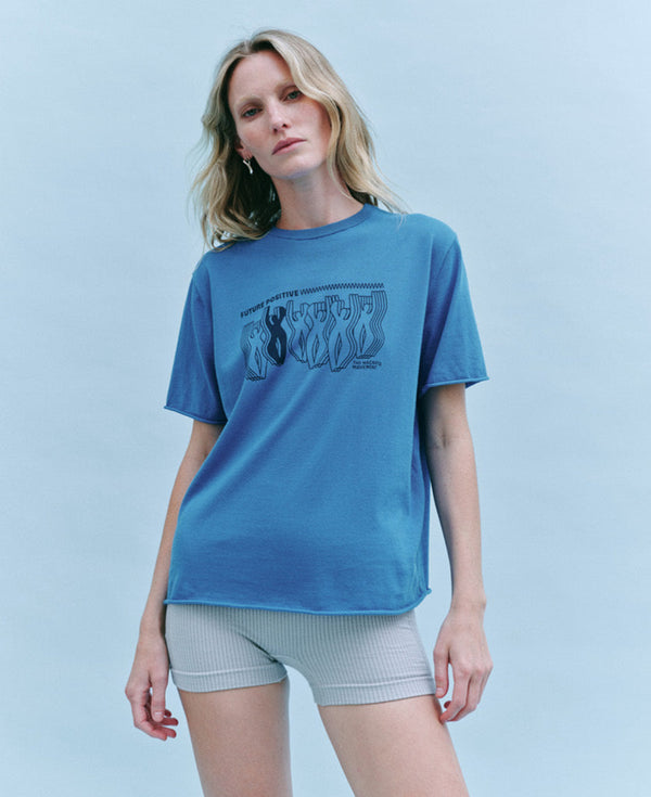 Nagnata FUTURE POSITIVE ORGANIC TEE ULTRAMARINE