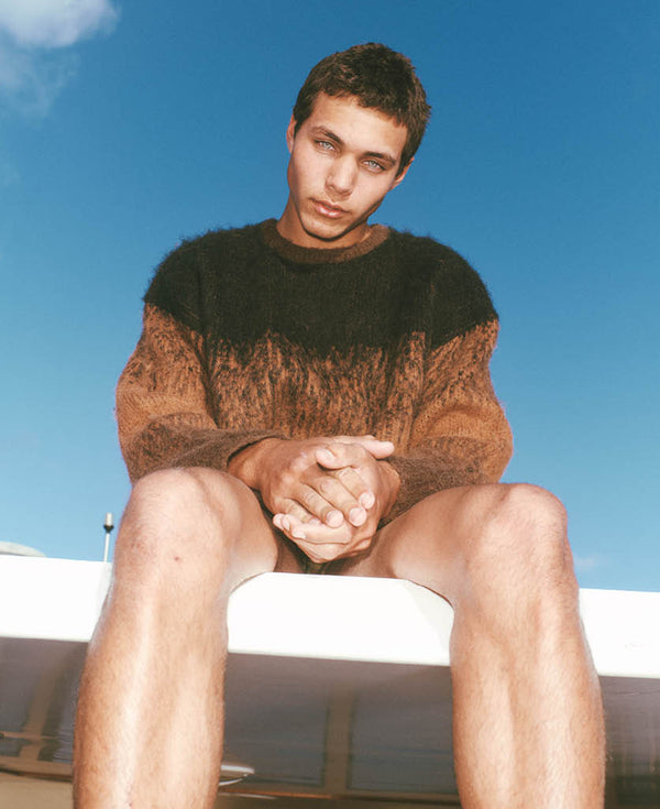 Nagnata GRADIENT ALPACA WOOL SWEATER BRONZITE