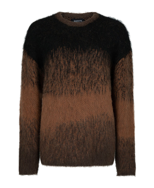 nagnata GRADIENT ALPACA WOOL SWEATER BRONZITE