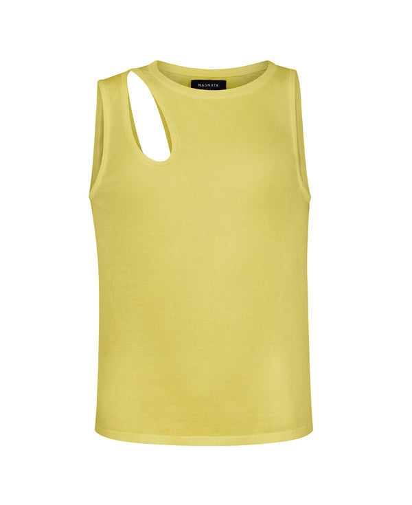 nagnata HIGHLIGHTER TANK CHARTREUSE | CREAM