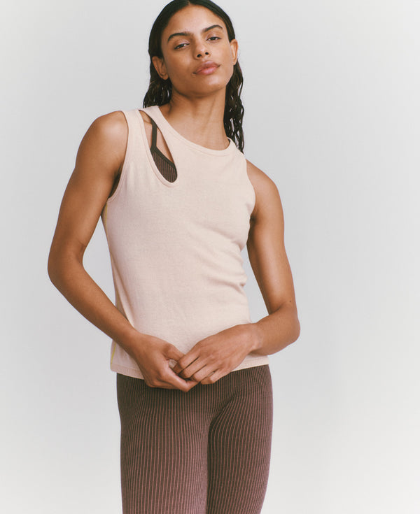 Nagnata HIGHLIGHTER TANK SANDSTONE | CHARTREUSE