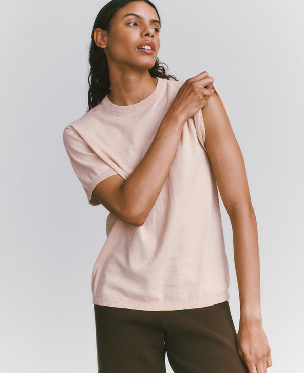 Nagnata HIGHLIGHTER TEE SANDSTONE | CHARTREUSE