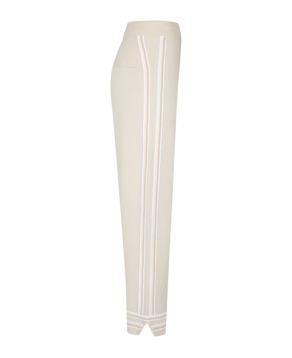 Nagnata ORGANIC MOTLEY TRACK PANT BONE WHITE