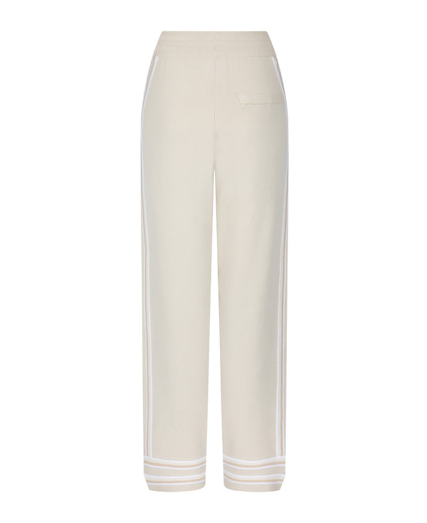 Nagnata ORGANIC MOTLEY TRACK PANT BONE WHITE