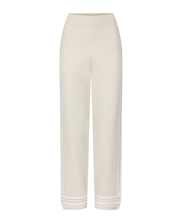 nagnata ORGANIC MOTLEY TRACK PANT BONE WHITE
