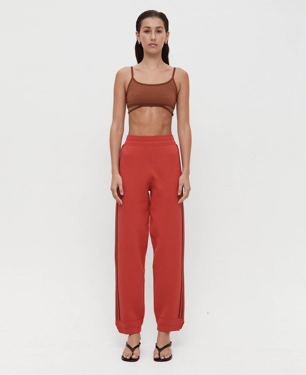 Nagnata ORGANIC MOTLEY TRACK PANT CRIMSON