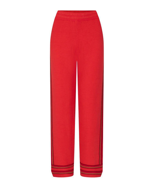 nagnata ORGANIC MOTLEY TRACK PANT CRIMSON