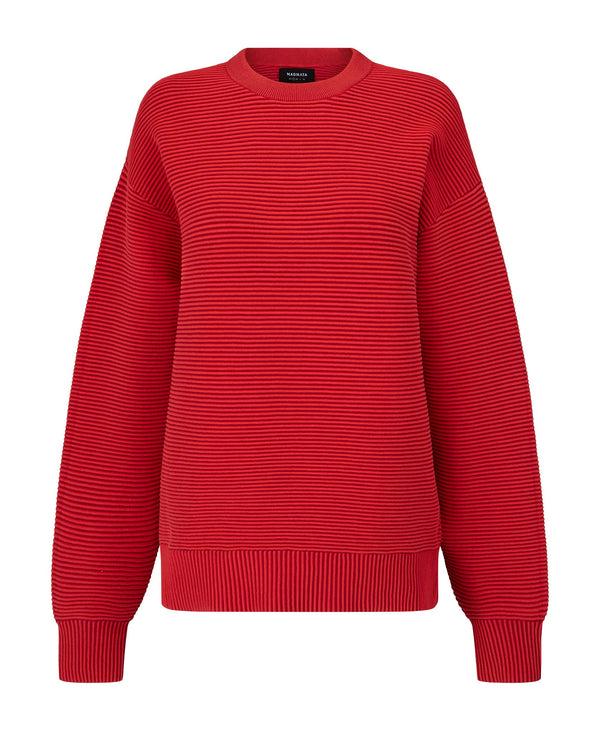nagnata ORGANIC SONNY SWEATER 2.0 CRIMSON