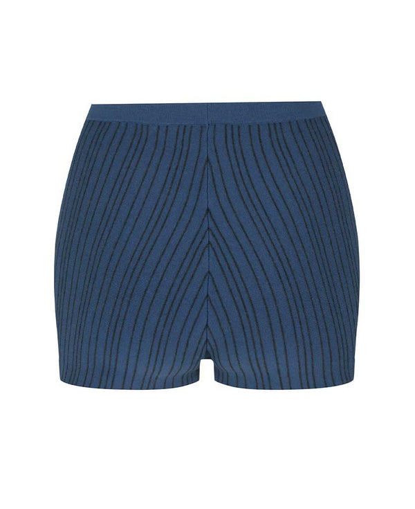 Nagnata PATTY PINSTRIPE WOOL SHORT DENIM