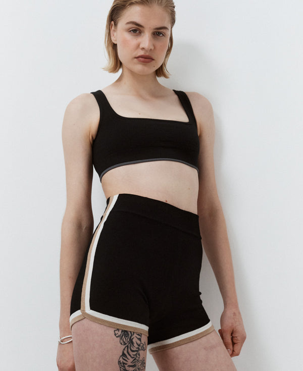 Nagnata RETRO SHORT 2.0 BLACK | SANDSTONE