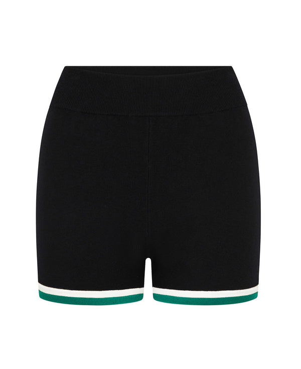 nagnata RETRO SHORT BLACK | EMERALD
