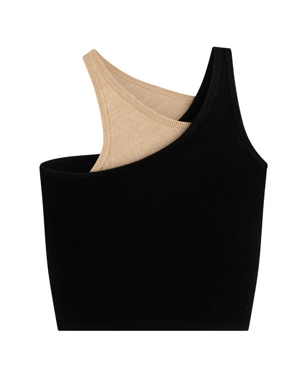 Nagnata RETRO TANK BLACK | SANDSTONE