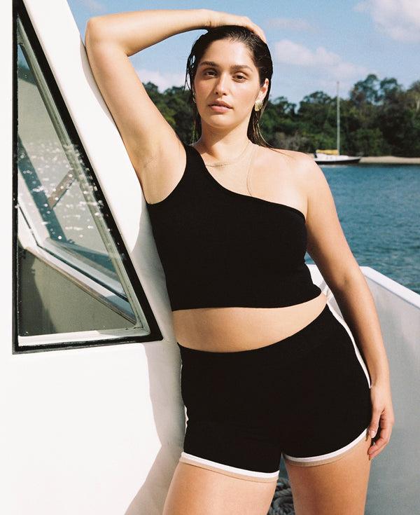 Nagnata RETRO TANK BLACK | SANDSTONE