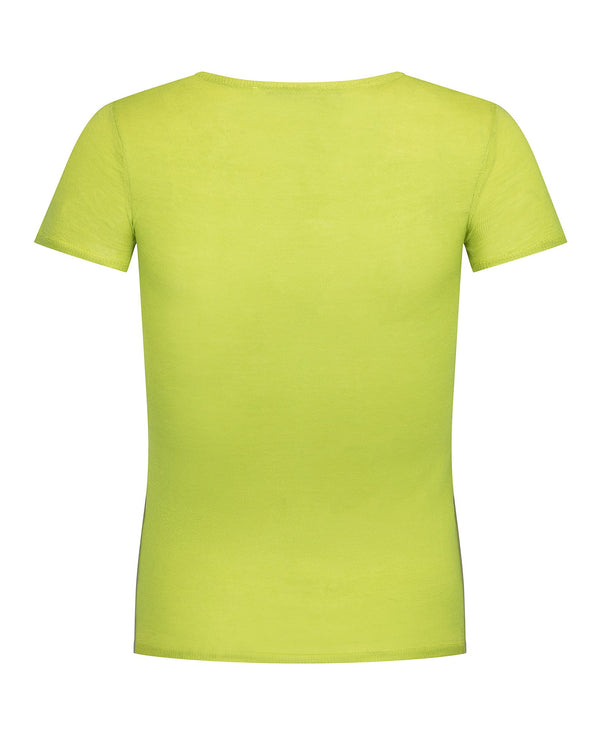 Nagnata SHEER ESSENTIALS BABY TEE LIME