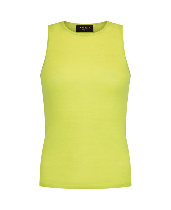 nagnata SHEER ESSENTIALS TANK LIME