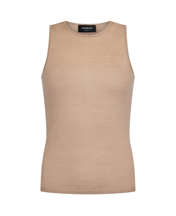 nagnata SHEER ESSENTIALS TANK NATURAL