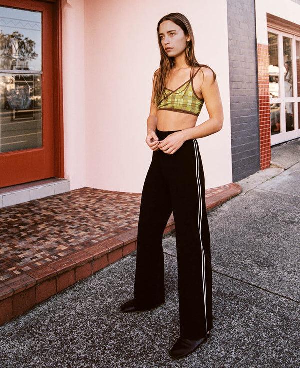 Nagnata SOMA STRIPE PANT BLACK