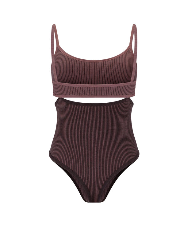 Nagnata SPLICE BODYSUIT CHOCOLATE | CLOVE