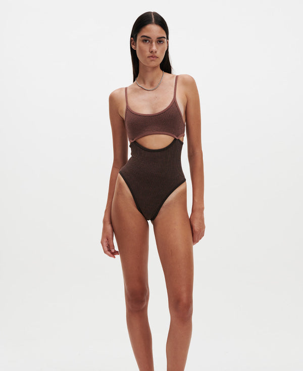 Nagnata SPLICE BODYSUIT CHOCOLATE | CLOVE