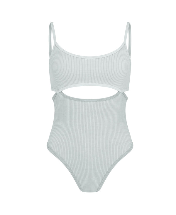 nagnata SPLICE BODYSUIT SILVER