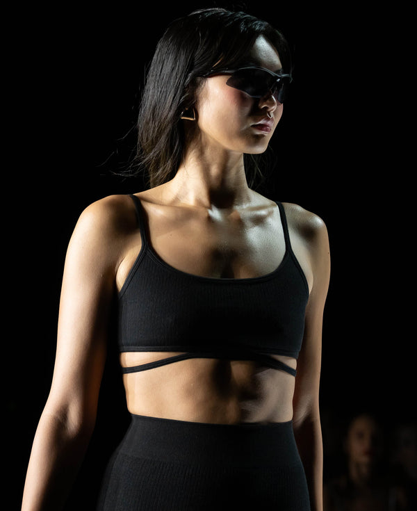 Nagnata SPLICE WOOL BRALET BLACK