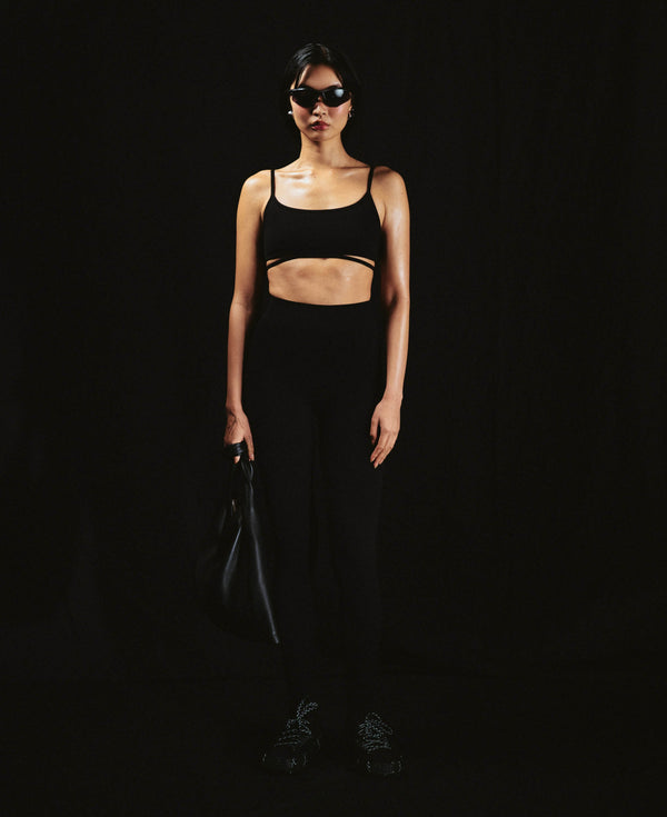 Nagnata SPLICE WOOL BRALET BLACK