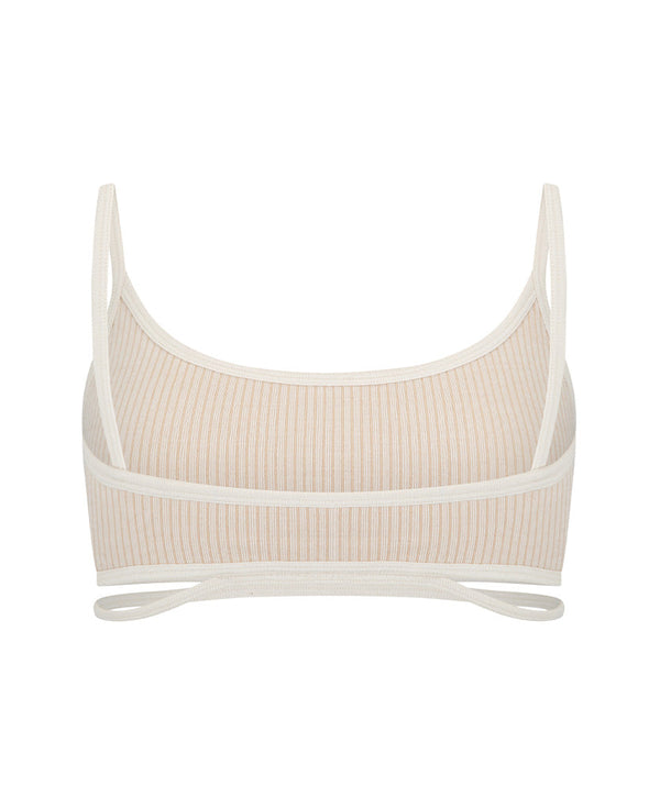 Nagnata SPLICE WOOL BRALET BONE WHITE