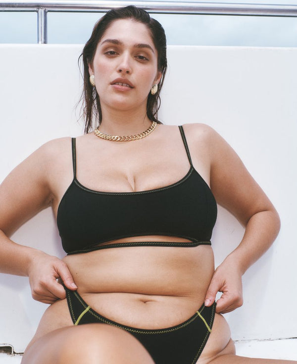 Nagnata SUNDOWN DEMILUNE BRALET BLACK