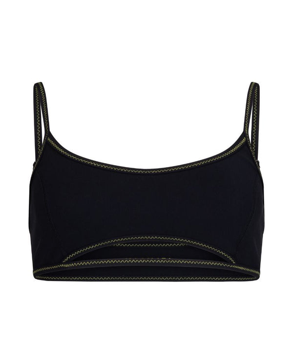 nagnata SUNDOWN DEMILUNE BRALET BLACK