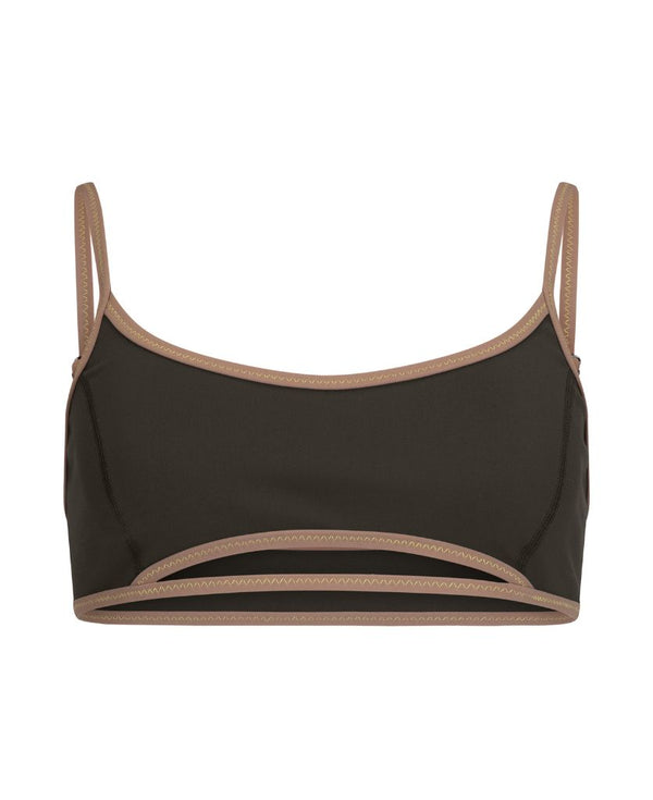 nagnata SUNDOWN DEMILUNE BRALET CACAO