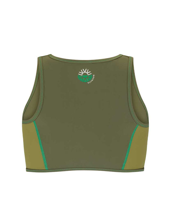 Nagnata SUNDOWN HIGH NECK TOP SEA MOSS