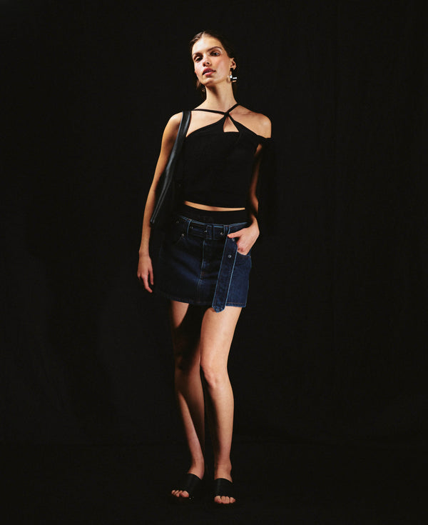 Nagnata SURYA WOOL TANK BLACK