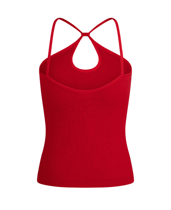 Nagnata SURYA WOOL TANK CRIMSON
